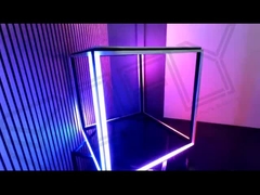 Perfil LED de cubo iluminado de tres lados