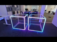 Perfil LED de cubo iluminado de tres lados