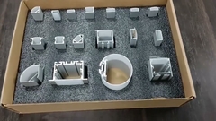 Caja de muestra pequeña de perfiles de aluminio LED