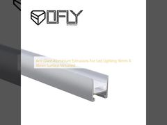 Anti Glare Aluminium Extrusions For Led Lighting 16mm X 18mm Surface Mounted