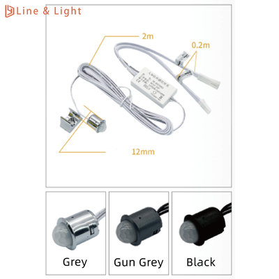 Sensor del cuerpo humano Sensores de luz LED con función de atenuación Control separado