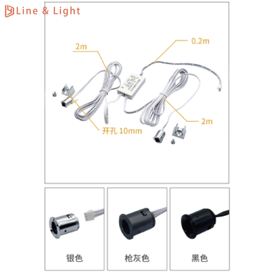 Control separado Control de doble puerta Conmutador de inducción Sensores de luz LED Cabeza desmontable