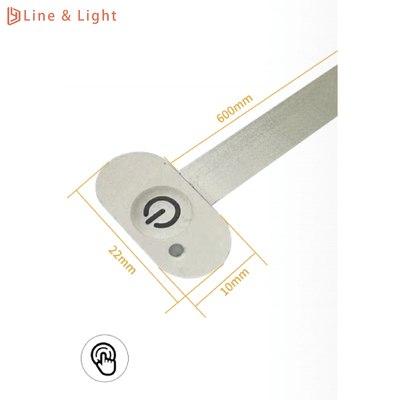 Separación del interruptor de llave de membrana de control Sensores de luz LED Instalación de pegamento