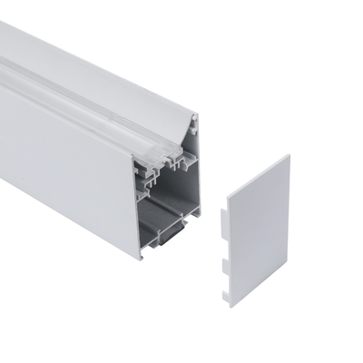 6063 T5 Profil LED montado en la superficie Luzes lineales LED suspendidas con cuatro ángulos de haz