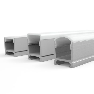 Forma de vivienda LED del imán de la protuberancia de aluminio H del perfil 14*18m m de las lámparas