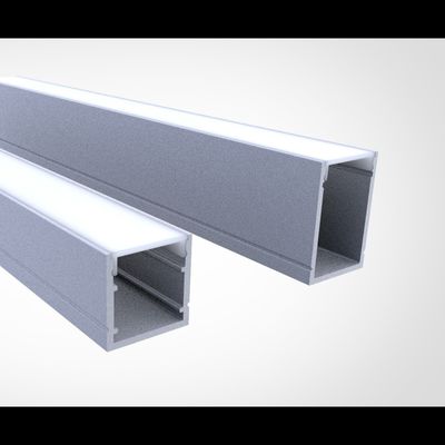 El canal de luz de aluminio de tira de la pared LED del OEM perfila superficial de 20*20m m montado